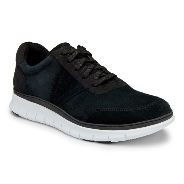 Vionic Casual Shoes Ireland - Tanner Casual Sneaker Black - Mens Shoes On Sale | IOCLT-7384